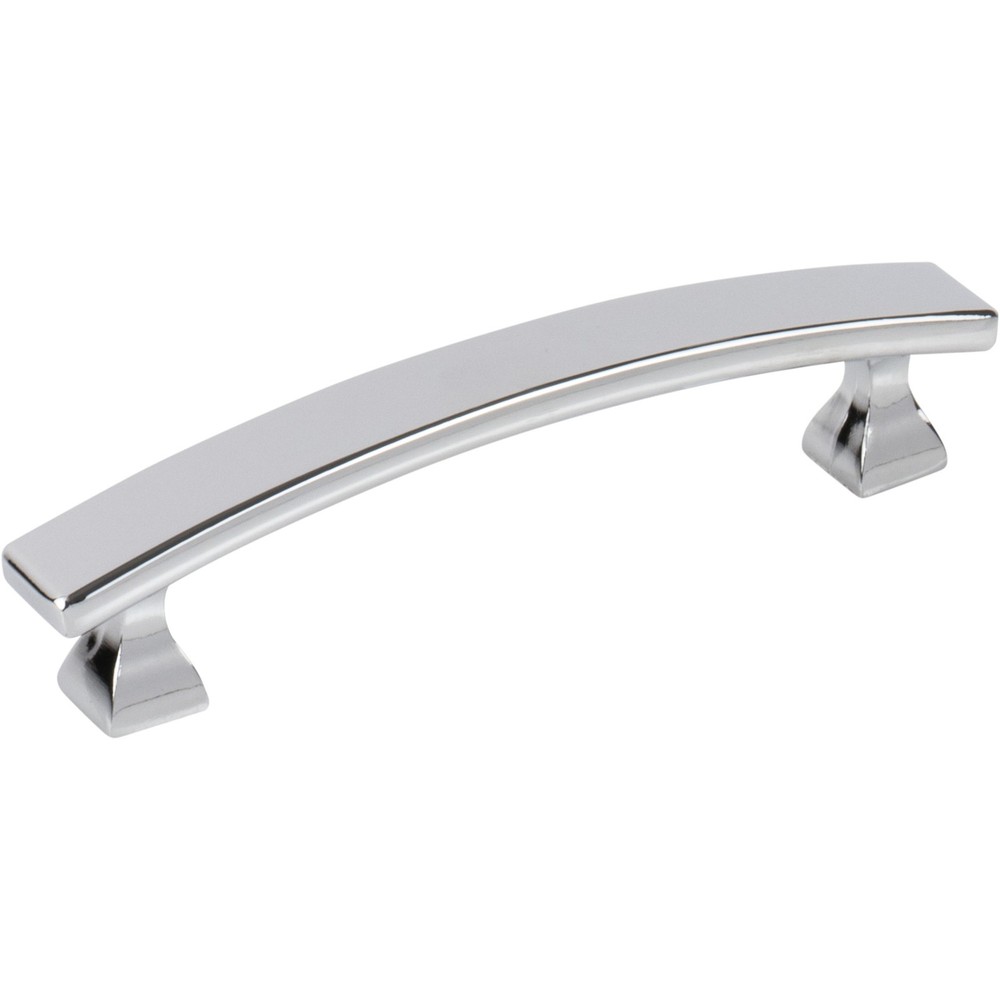 Elements 449-96PC 96 mm C-C Polished Chrome Square Hadly Cabinet Pull
