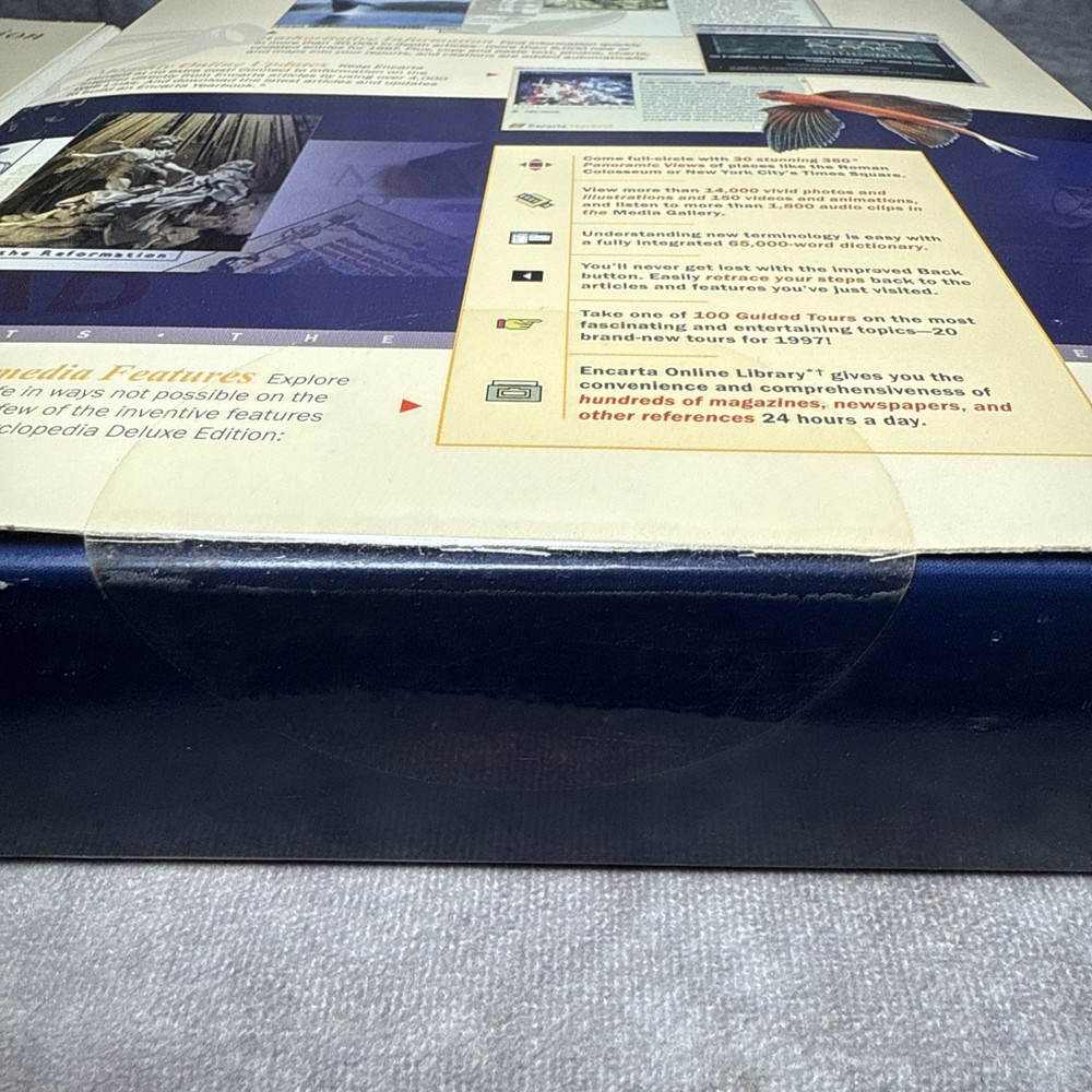 Microsoft Encarta 97 Encyclopedia Deluxe Microsoft Windows 95 Software - Sealed