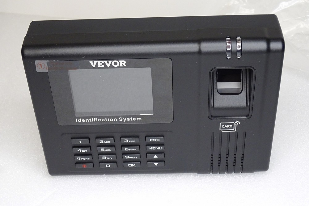 {Unit Only} VEVOR Time Clock Biometric Clock Employee Attendance Machine