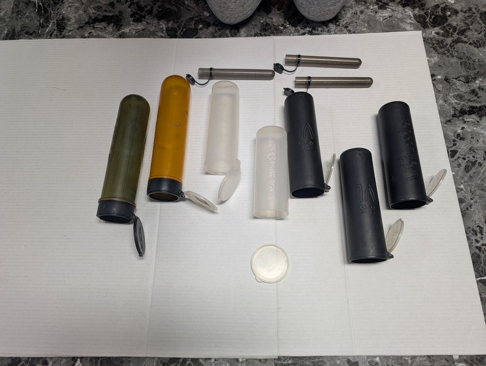 ViewLoader Paintball Pod Set 7 Pods 4 Inserts Used Mixed Colors VL Loader Bundle