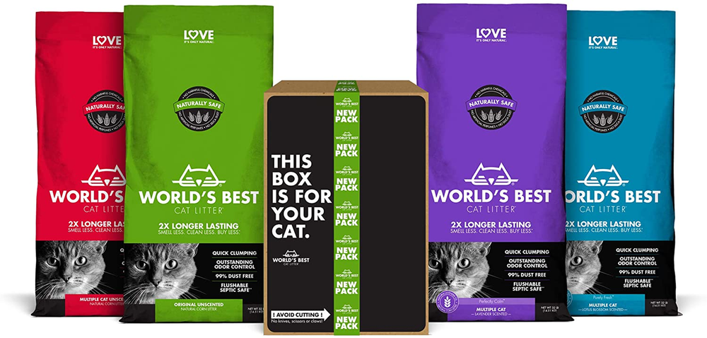 World's Best CAT Litter Multiple Cat Unscented, 32-Pounds