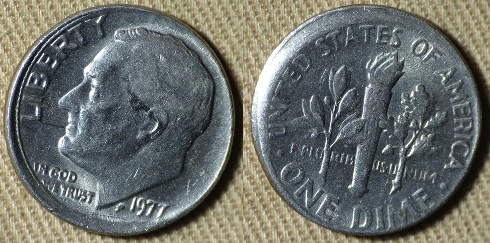 Error : 1977P Dime Broadstruck IREC2080