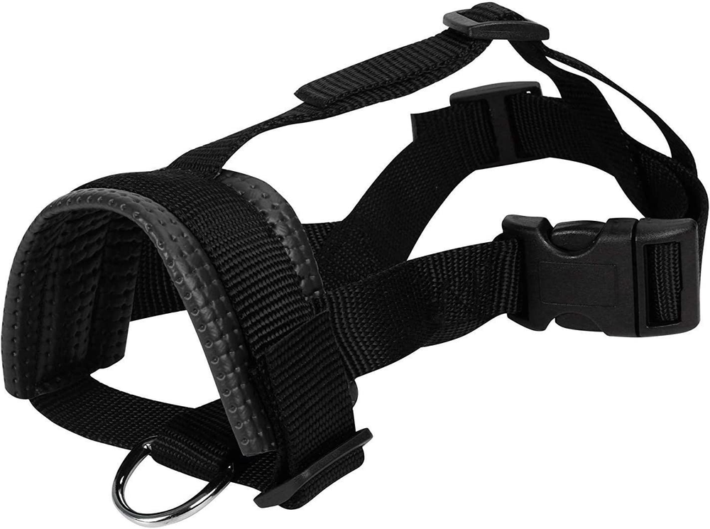 Head Strap Dog Muzzle Prevent from Taking off by Paws for Small,Medium and Large