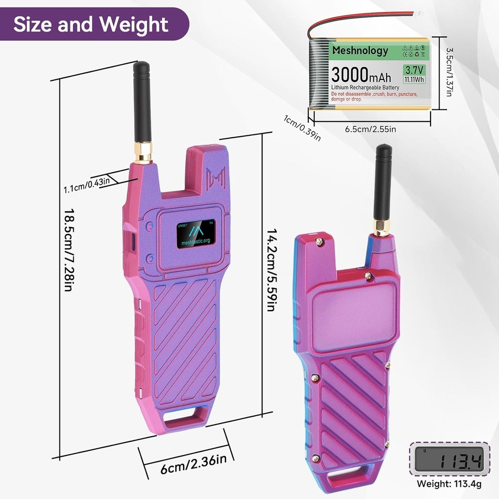 ESP32 LoRa V4 OLED Dev Board+ 915MHz Antenna + GPS Module + Case for Meshtastic