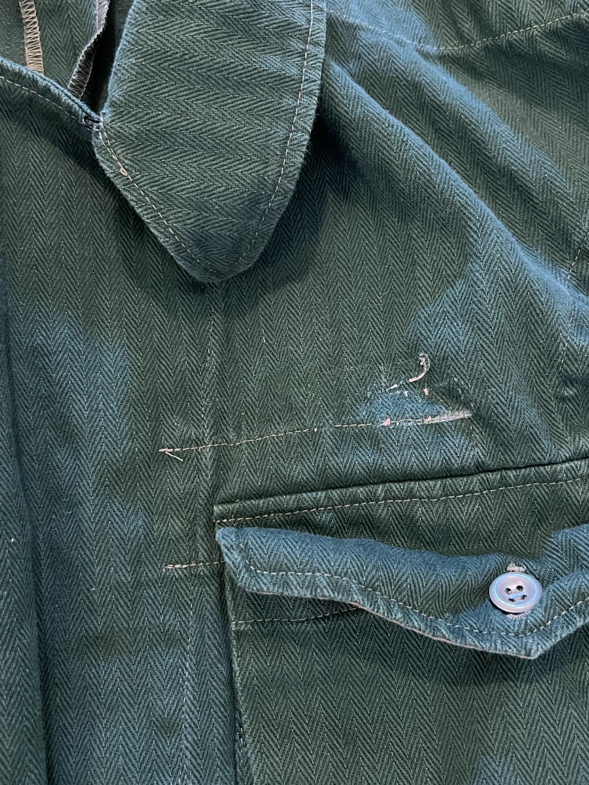 WWII German Heer Panzer Summer Wrap Large/XL Green Cotton Twill Reproduction?