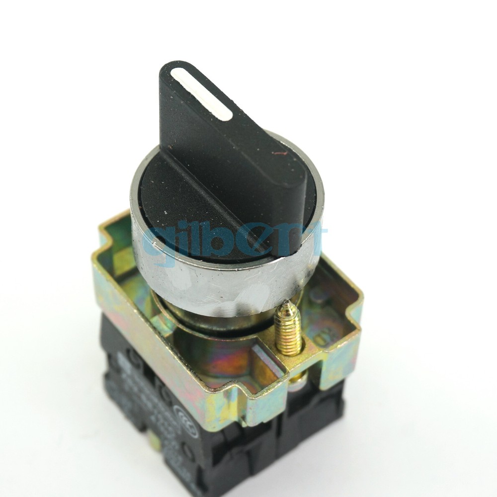 XB2BD53C 2 N/O 3 Positions Spring Return Selector Switch 22mm Mount 400V 6A