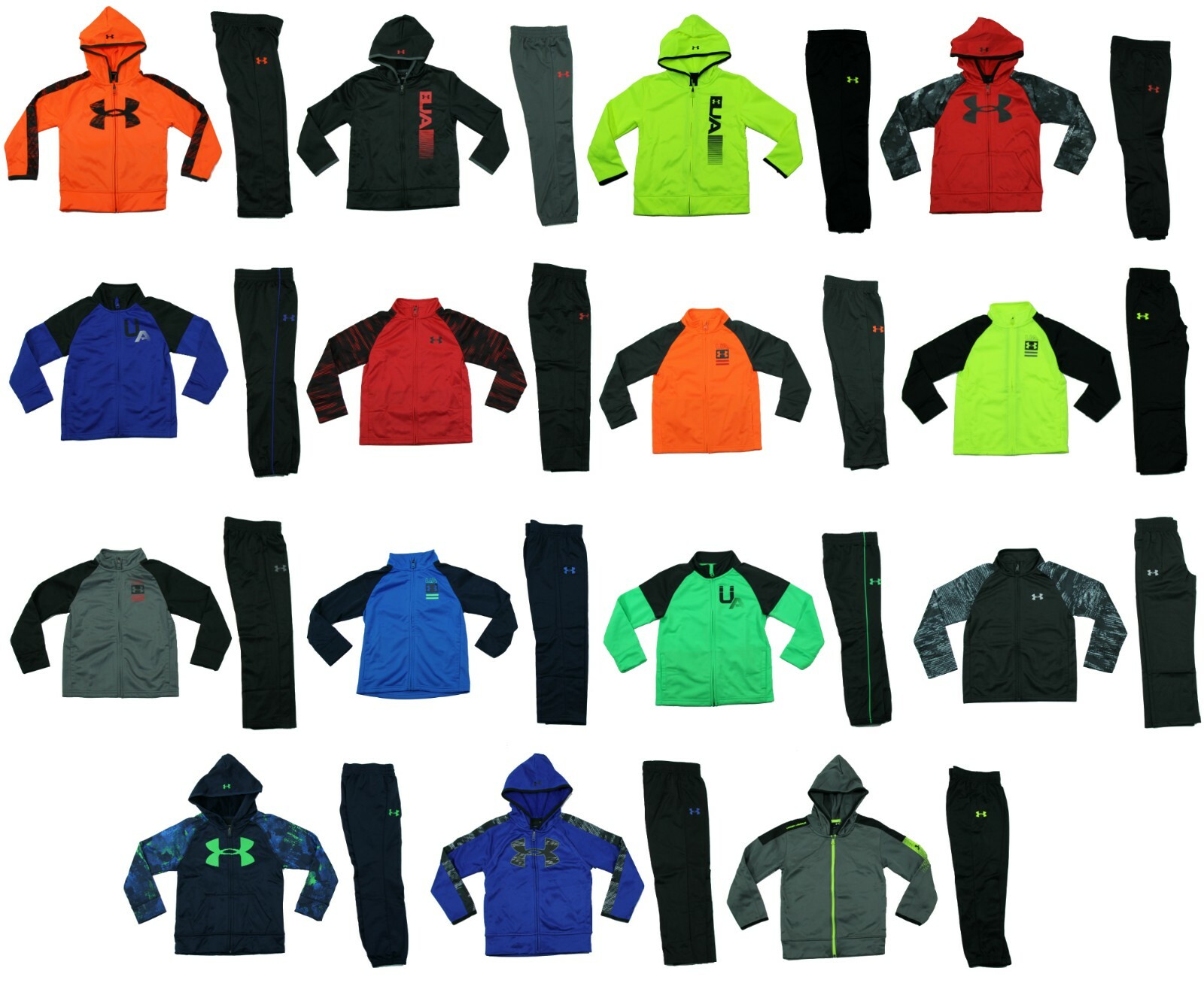 Under Armour Boys Track Suit - Jacket & Pants - 2 Piece Set - Size 4 5 6 7 - NWT