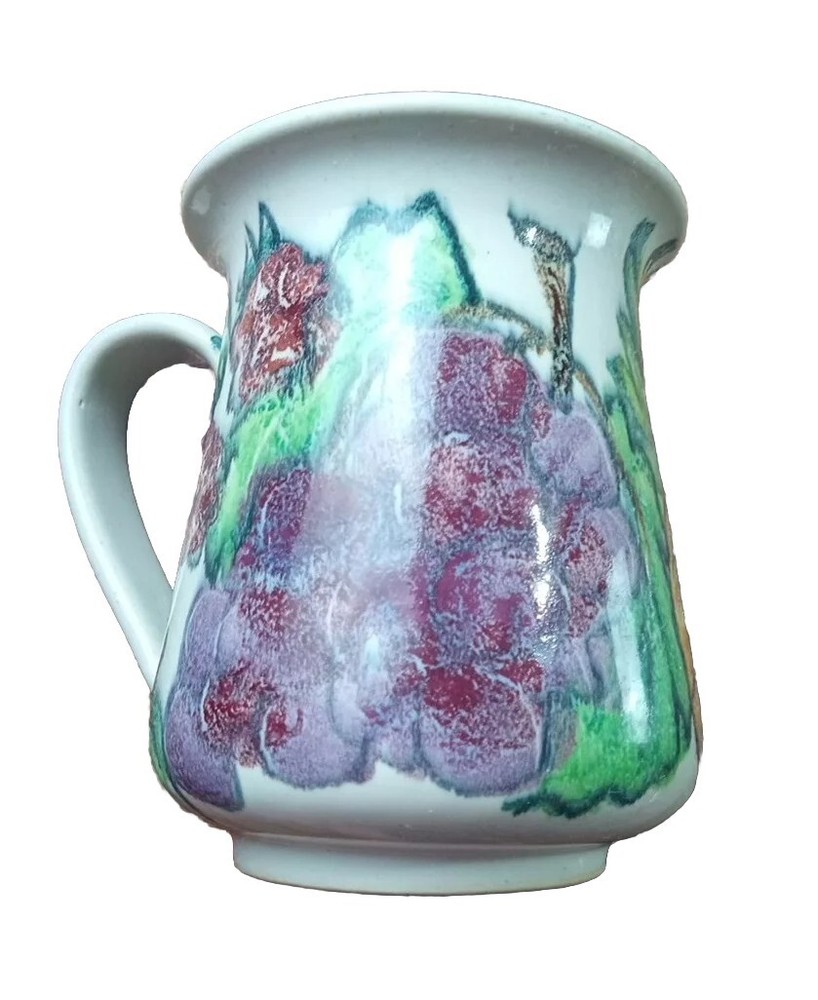 Monicats Ceramic Fruit Themed Cup Pitcher Planter Canada 2000 Grapes 24 oz