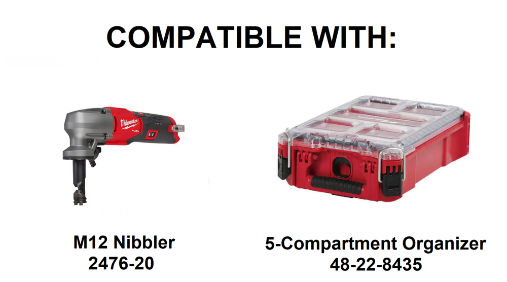 Milwaukee Packout Insert for M12 Nibbler | Jonah Pope Design (Insert-only)