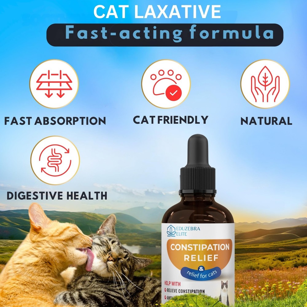 EDUZEBRA Cat Constipation Relief Constipation Relief for Cat Cat Laxative Con...