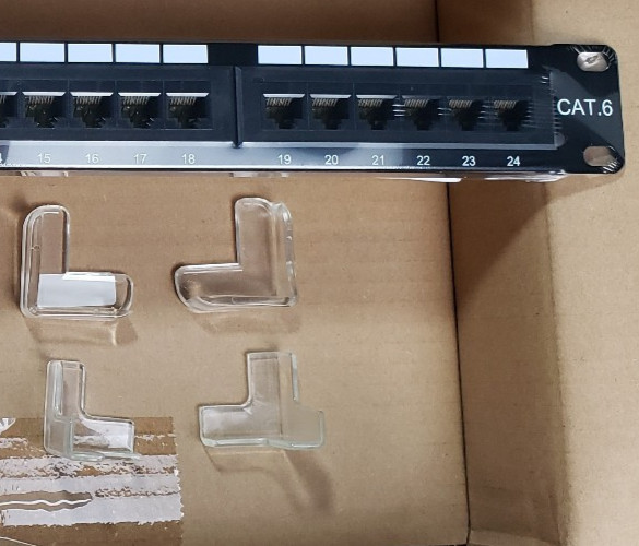 24 Port Patch Panel Cat6 1U Rackmount Ethernet 110 Cable Matters Punch Panel