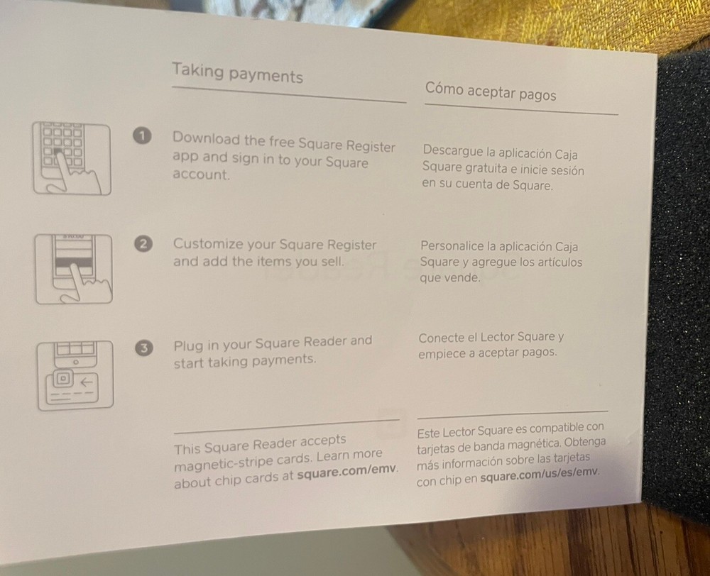 Square Reader With Stickers New