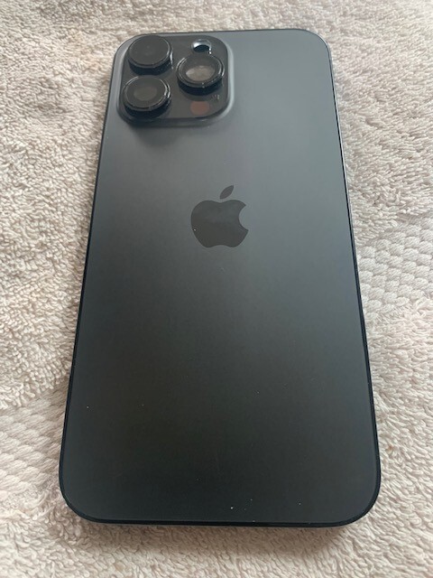 OEM Genuine Apple iPhone 14 pro max rear housing back glass chassis   grey ( A )