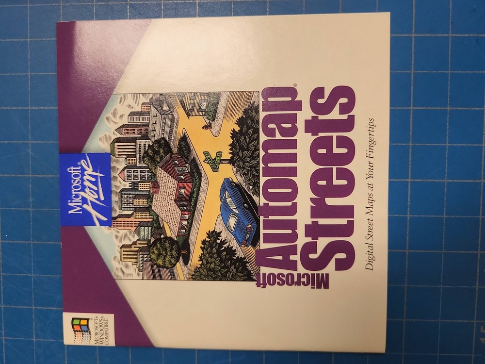 Microsoft Automap Streets Digital Street Maps Software Windows 95 3.1 CD