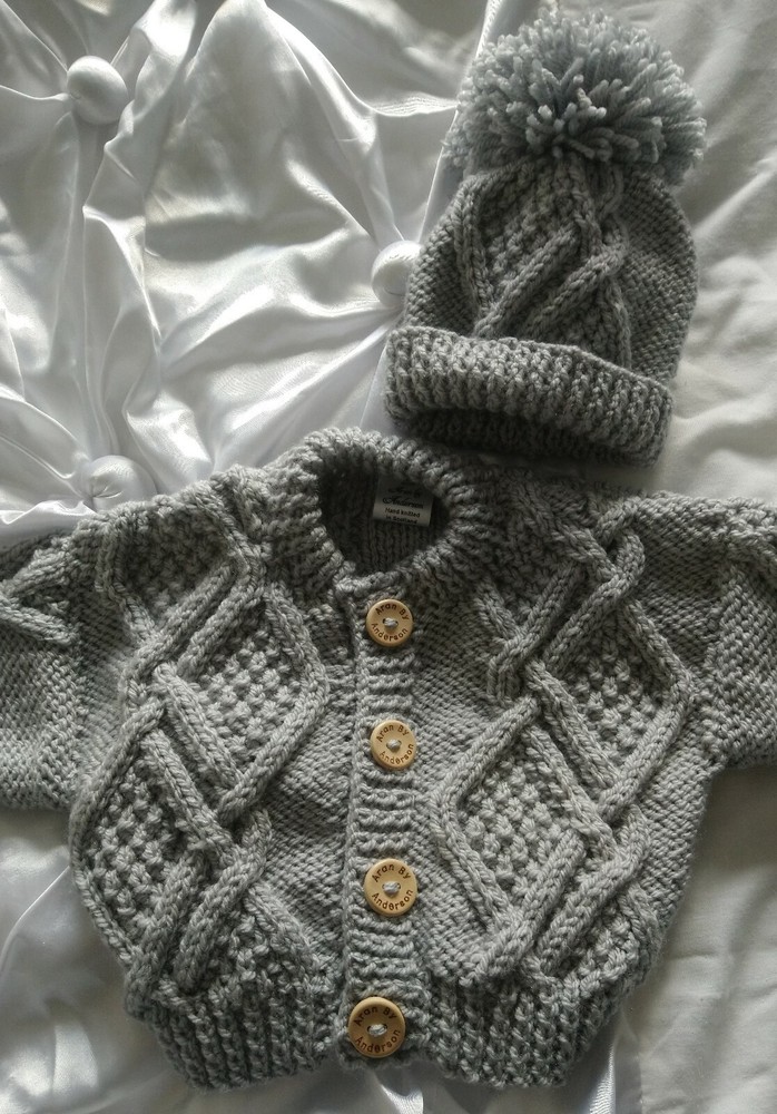 Baby Aran Knitting Pattern - Designer - PJ's Pattern