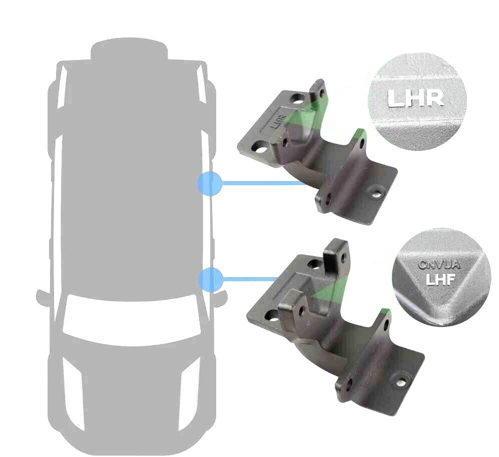 LAND ROVER DEFENDER L663 110 20-ON LEFT SIDE ONLY REPLACEMENT SIDE STEP BRACKETS