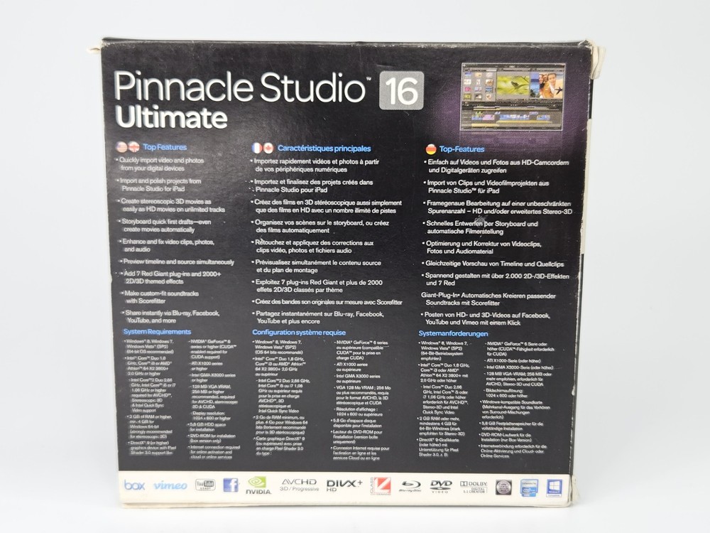 Pinnacle Studio 16 Ultimate Editing Software