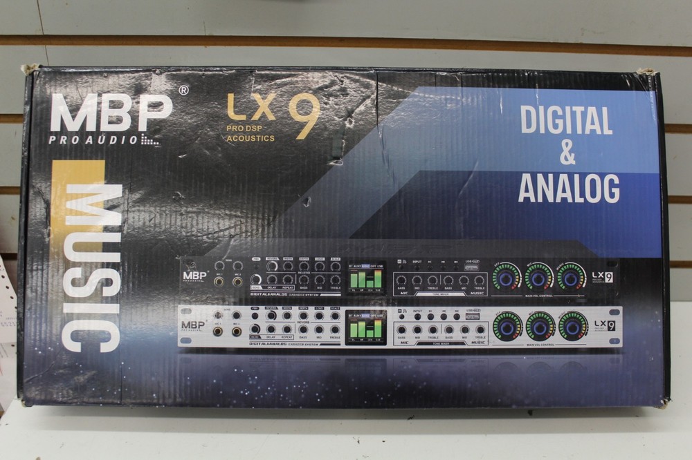 LX9 Professional KTV Digital Pre-stage Effector Anti-howling Audio Processor USB