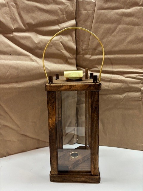 CIVIL WAR REENACTMENT WOODEN LANTERN