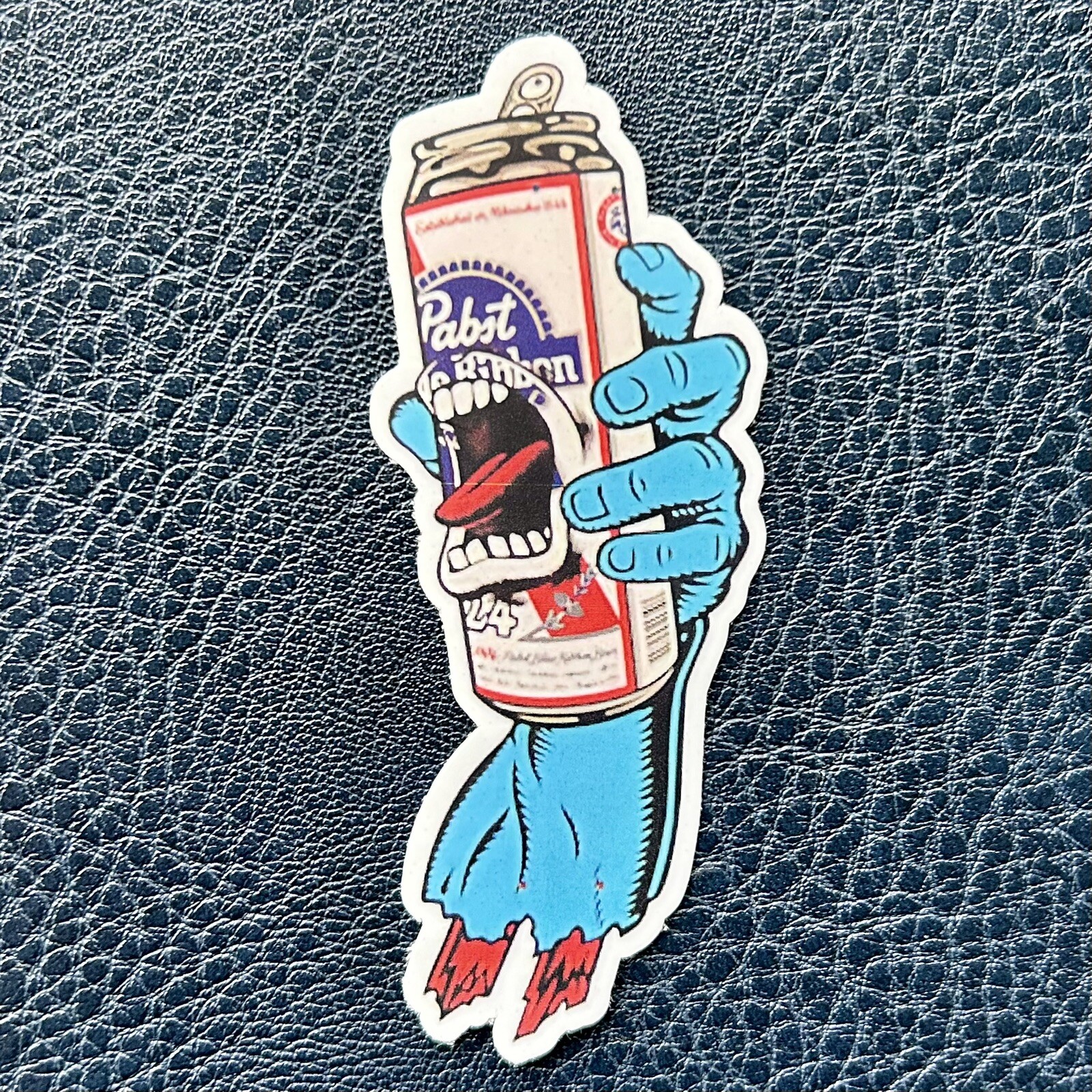 Vintage Beer Can Zombie Arm Sticker Vinyl Retro Vintage Santa Cruz Hipster 3”