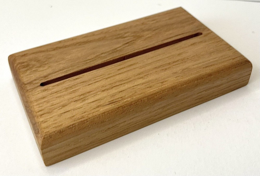 Horizontal Trading Card Stand Display Top Loader Stand Hickory (Stand Only)