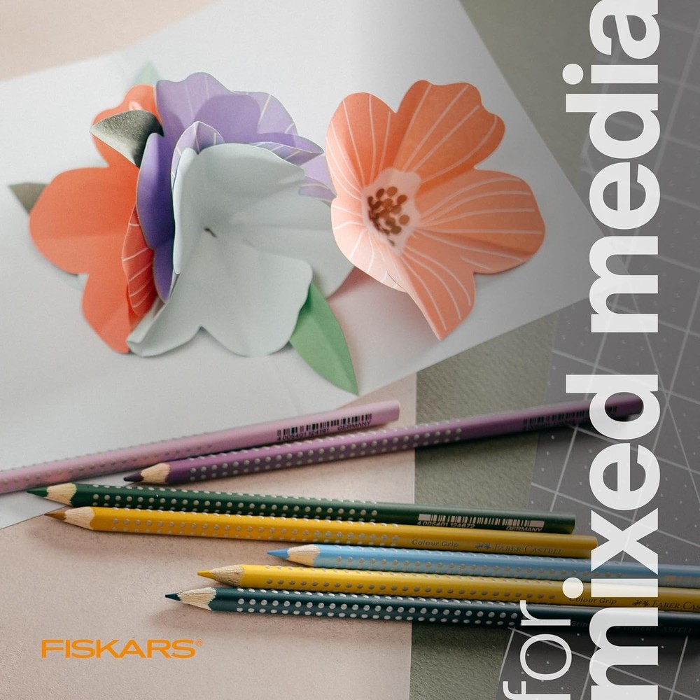 Fiskars Micro-Tip Scissors, Precision Cutting Shears, Titanium Blades & SoftGrip