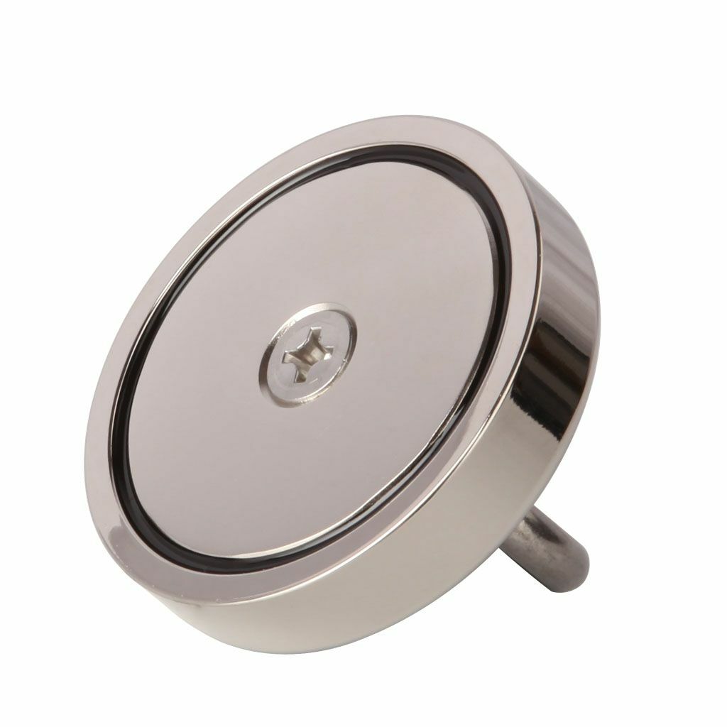 400LBS Neodymium Fishing Magnets Pulling Force Super Strong Round Rare Earth