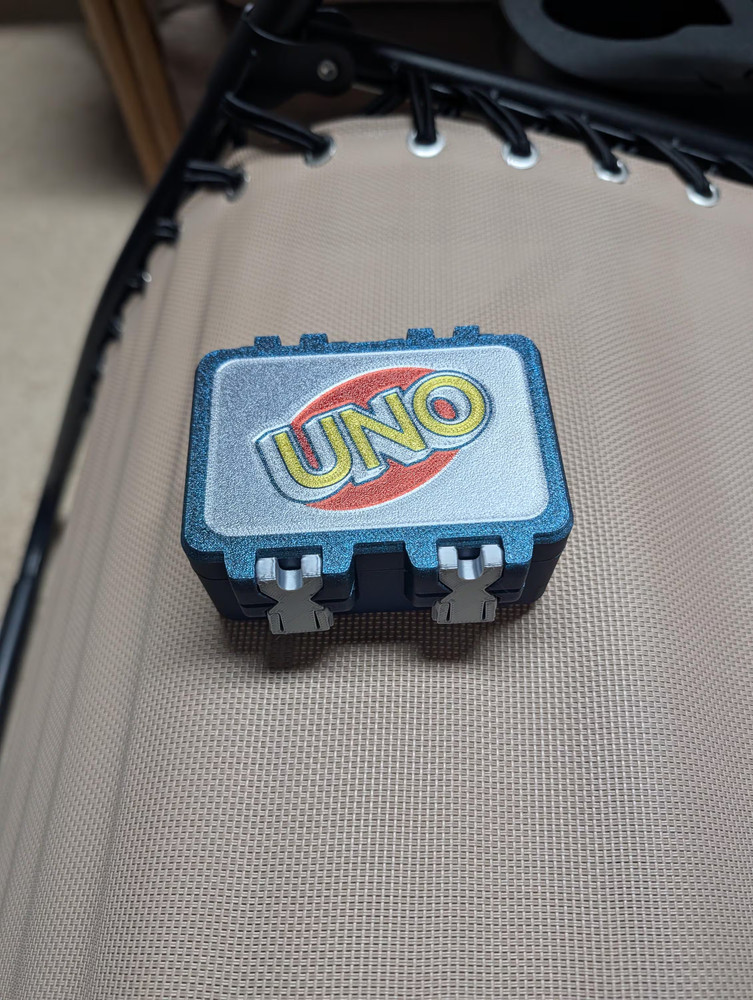 Uno Card Game Travel Storage Case