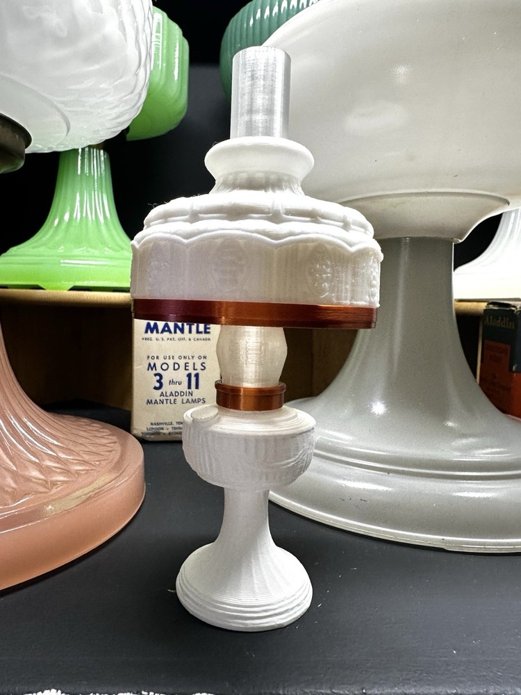 White Aladdin Lincoln Drape 3-D printed