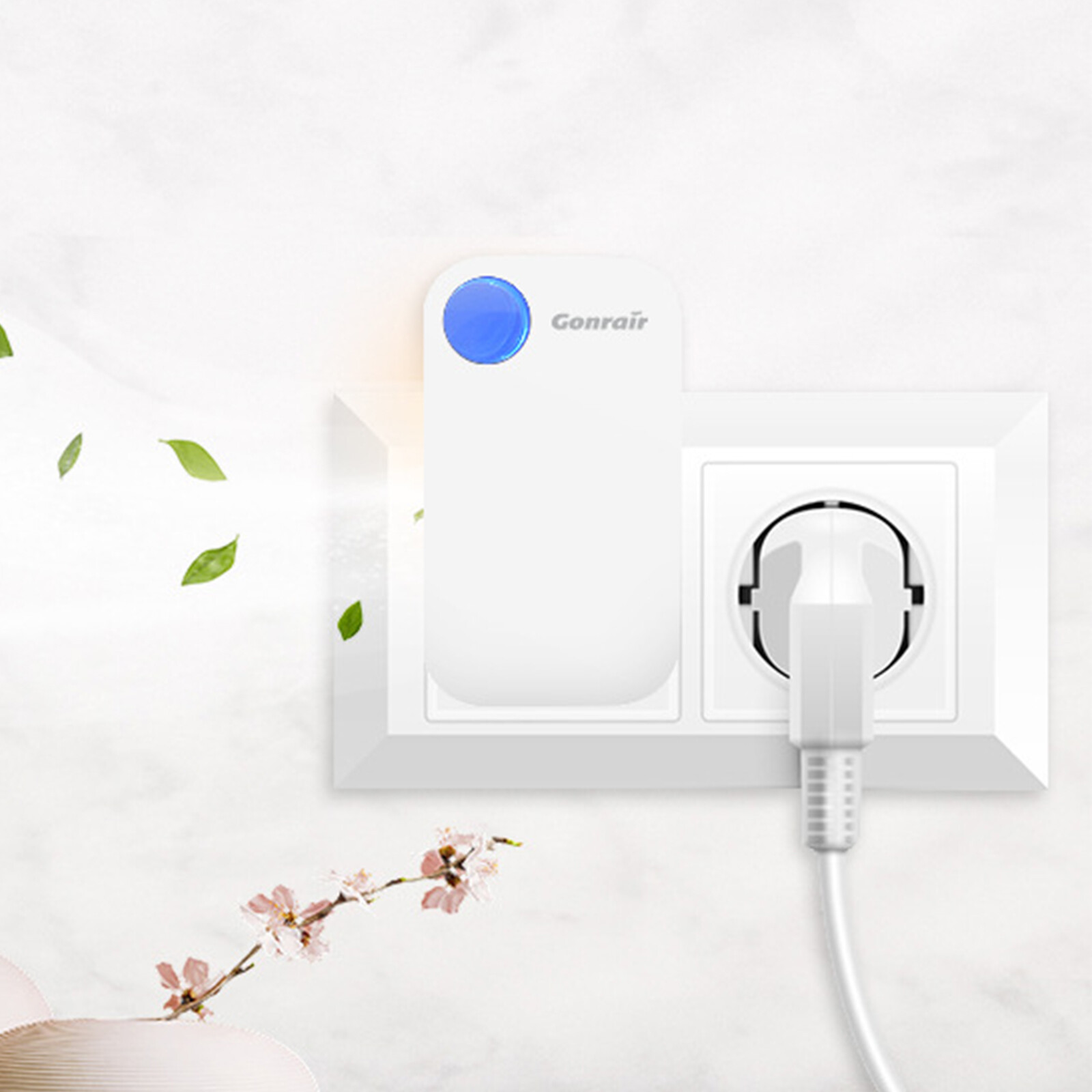 Ion Pure Purifier Odor Eliminator Room White 106*66*50mm Direct Plug-inBH