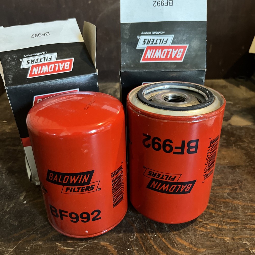2 - NOS Baldwin Fuel Filter BF992 With Boxes
