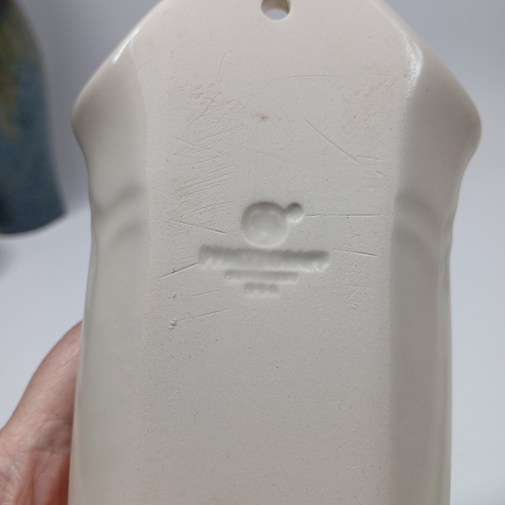 Pfaltzgraff White Pocket Wall Vase New