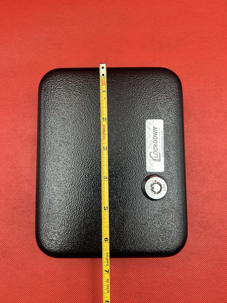 📦Lockdown Handgun Vault Lock Box 2 Keys Small Valuables LOCK BOX!!