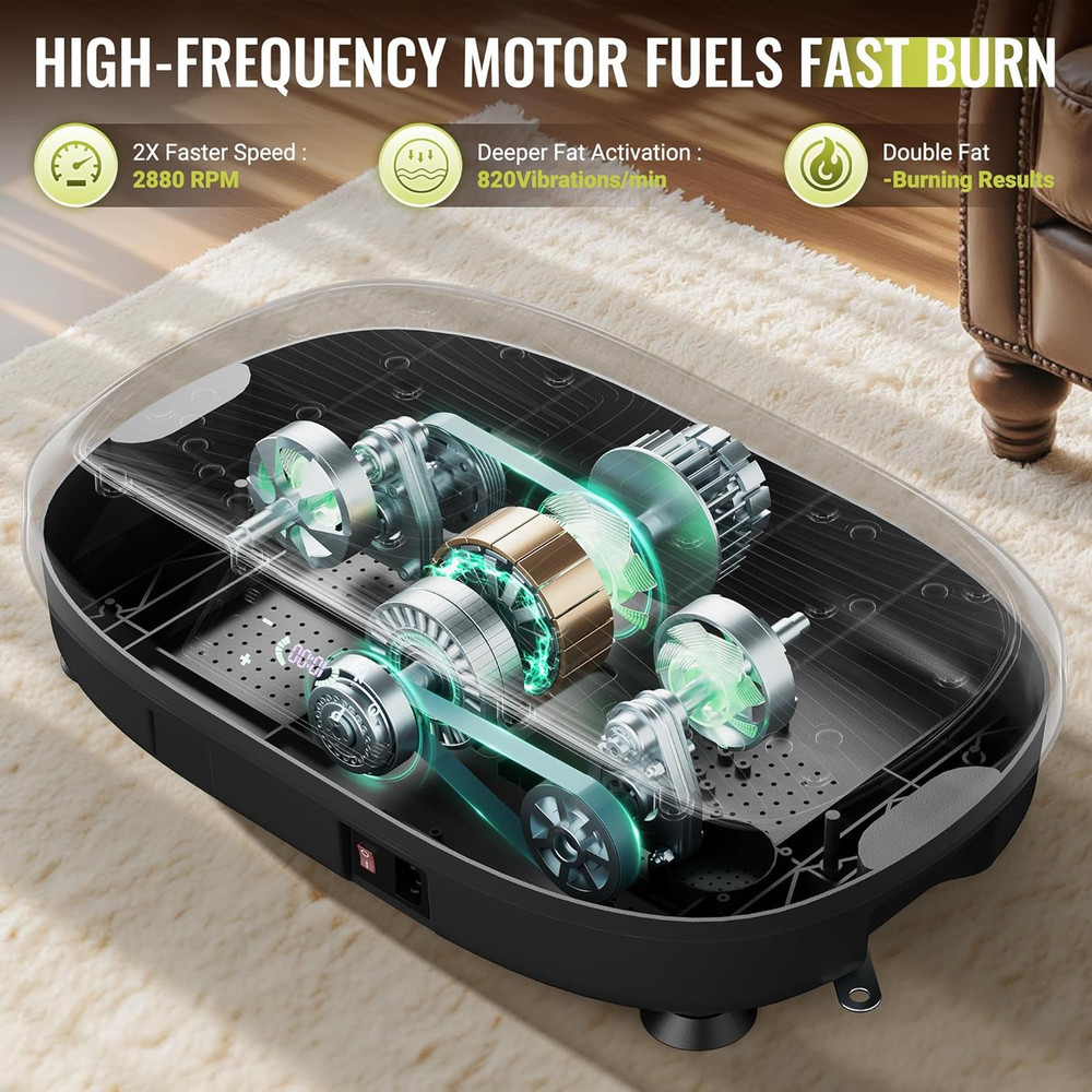 FLYBIRD Vibration Plate Exercise Machine, Adjustable Speed High Intensity Vibrat