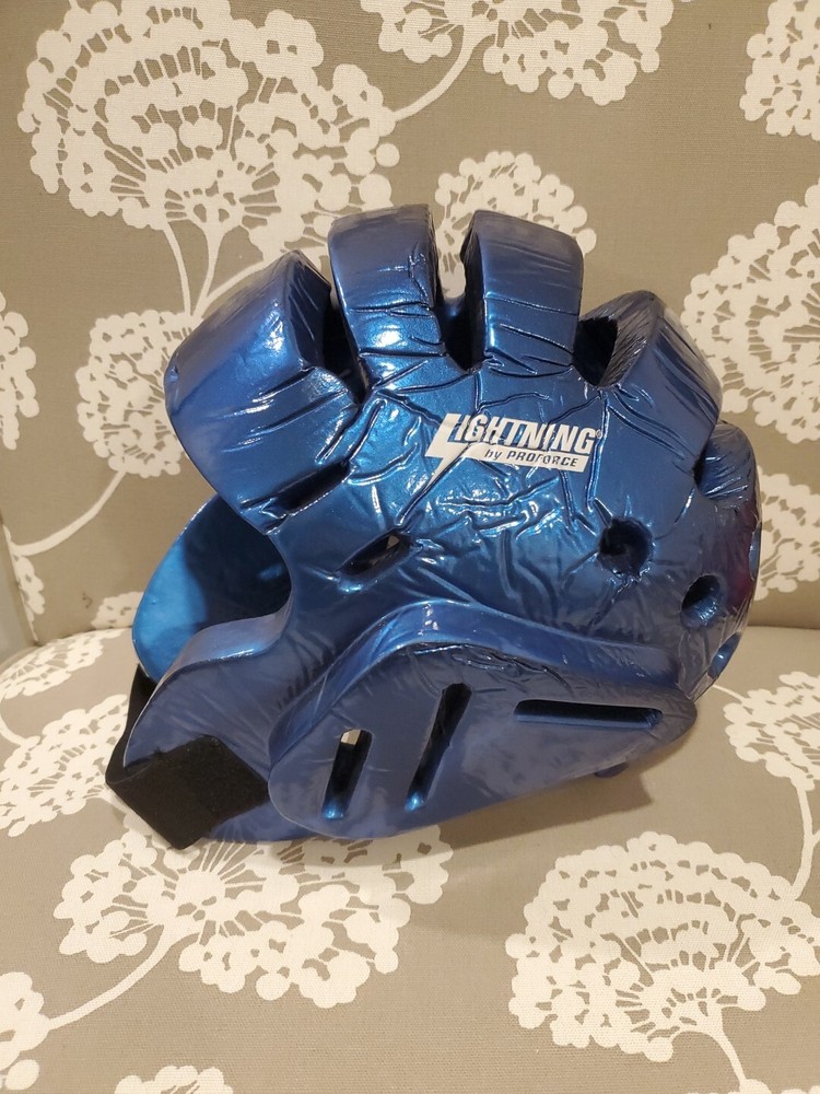 ProForce Lightning Sparring Headgear Blue Large