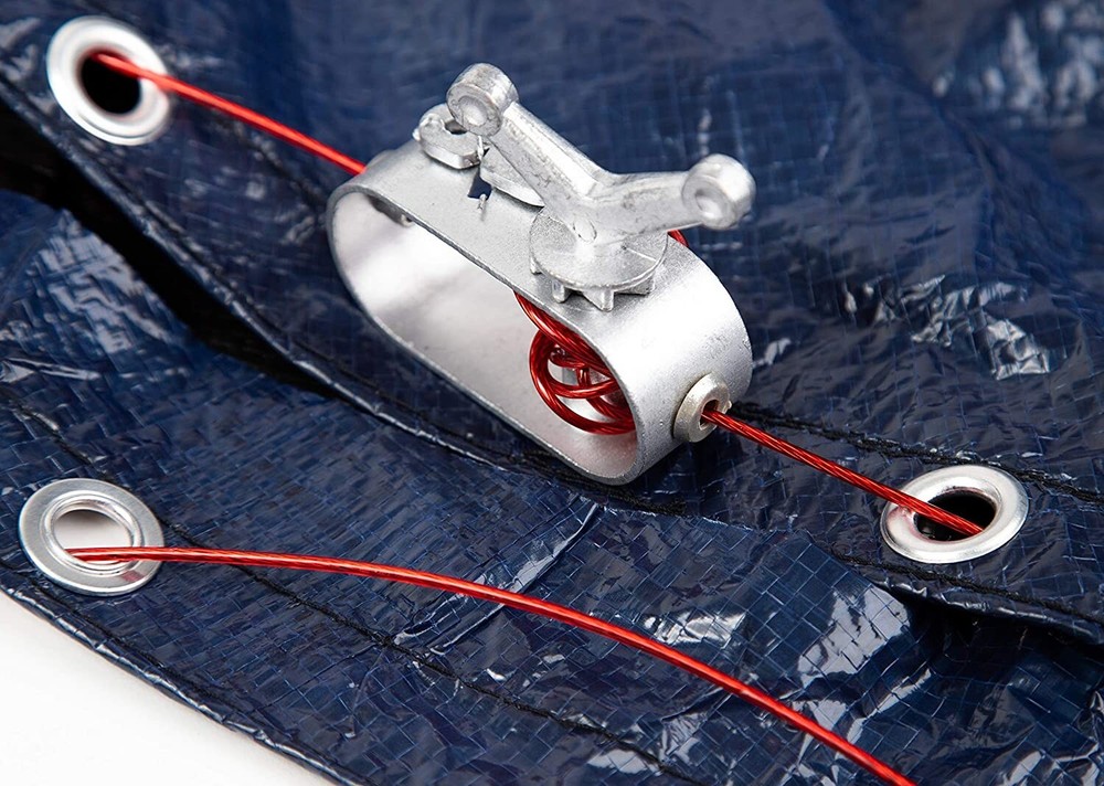 Cubierta Rectangular para Piscina Sobre el Suelo 20x44 ft Resistente a Rayos Sol