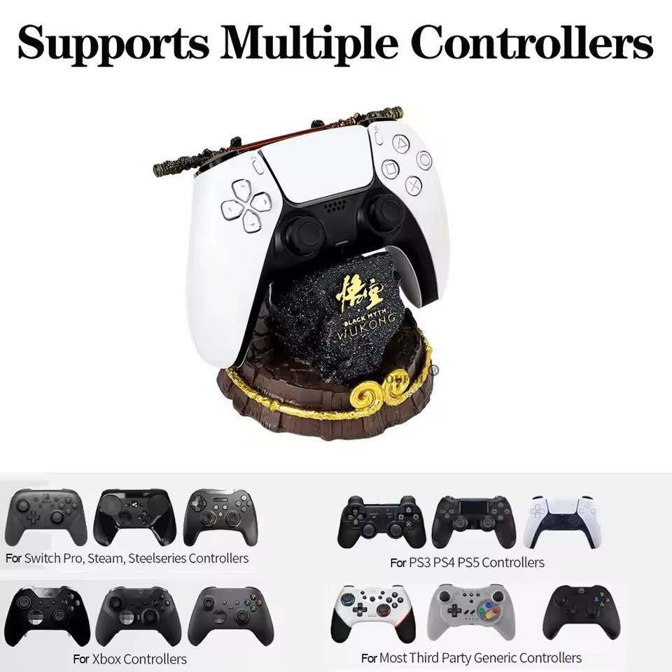 Universal Gaming Controller Stand Holder Display for PS5 Xbox Switch Desk Decor