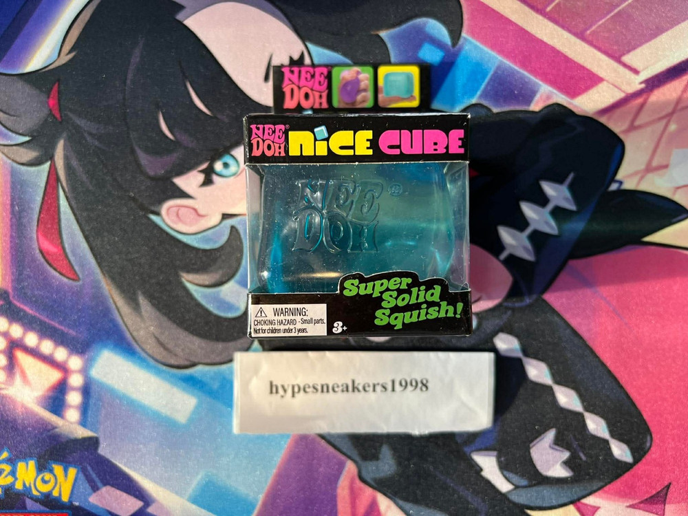 NeeDoh Nice Cube Super Solid Squish Blue (BRAND NEW)