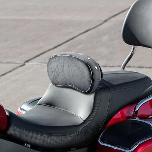 Adjustable Driver Backrest Rider Backrest Pad Chrome Studded Compatible with