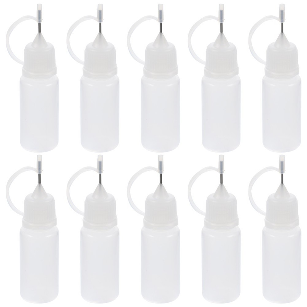 10 Pcs Squeeze Bottle Applicator Glue Precision Nozzle with Crafts