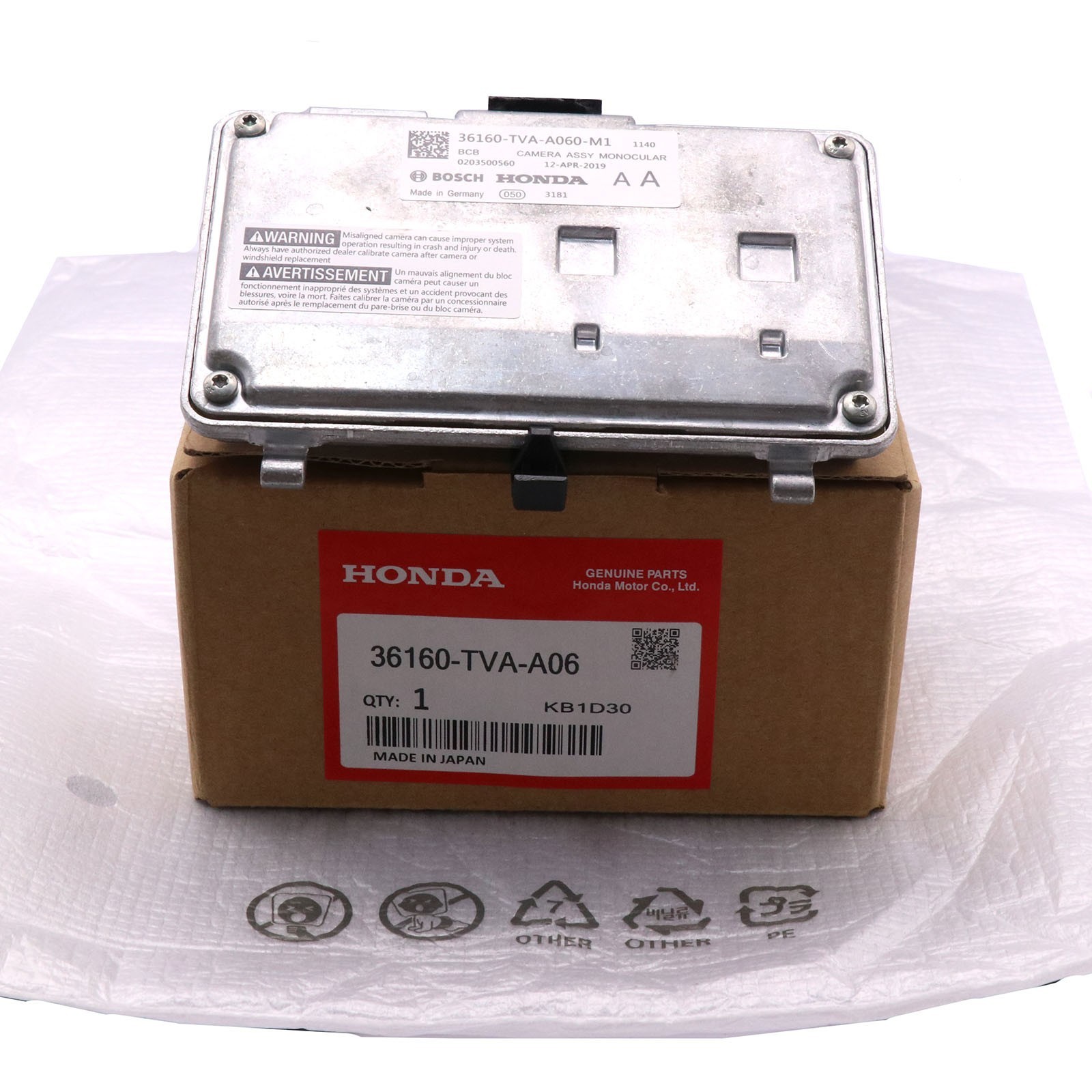 Windshield Monocular Camera for 2018-2020 Honda Accord 1.5 36160-Tva-A060-M1