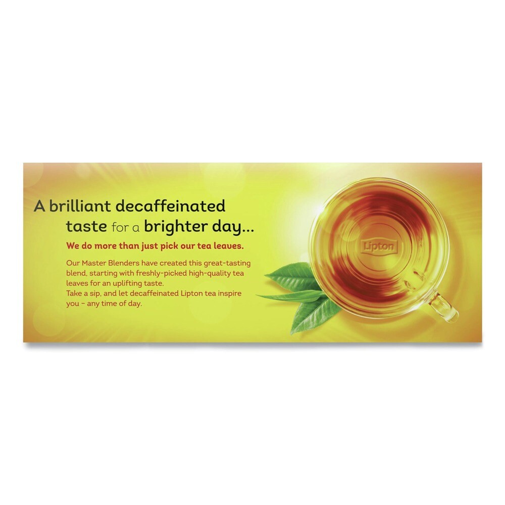 Lipton 290 Tea Bags - Decaffeinated (72/BX) New