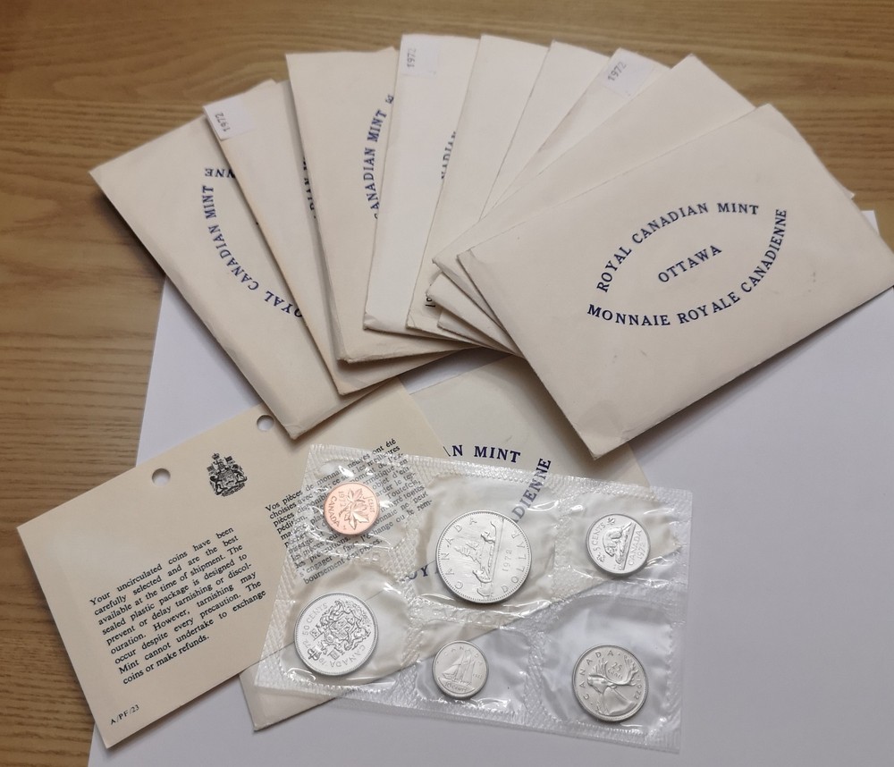 *** 1972  CANADA  PROOF  LIKE  ROYAL  MINT  SET ***