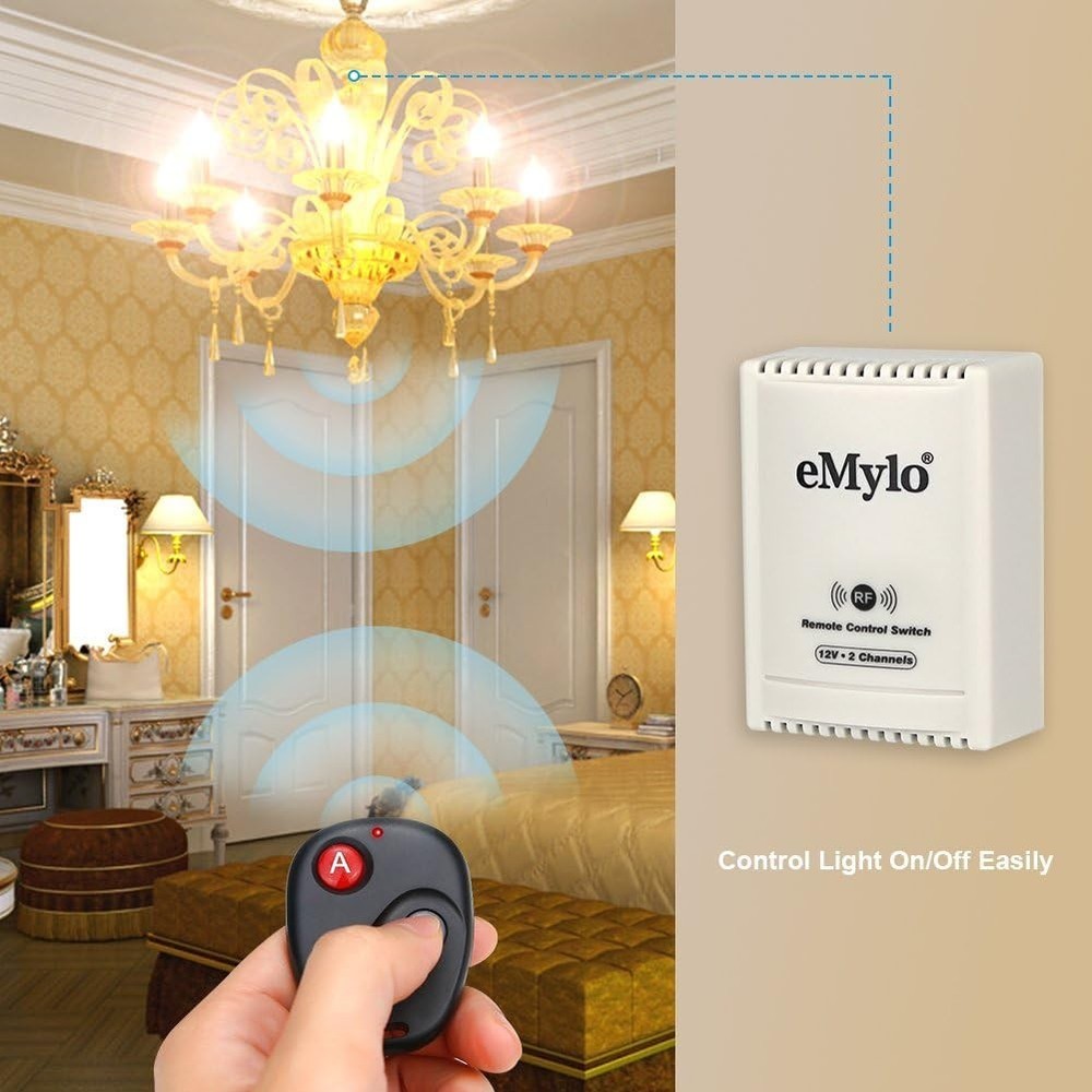 High-Sensitivity 2CH Wireless Relay Remote Control - Flexible Configuration