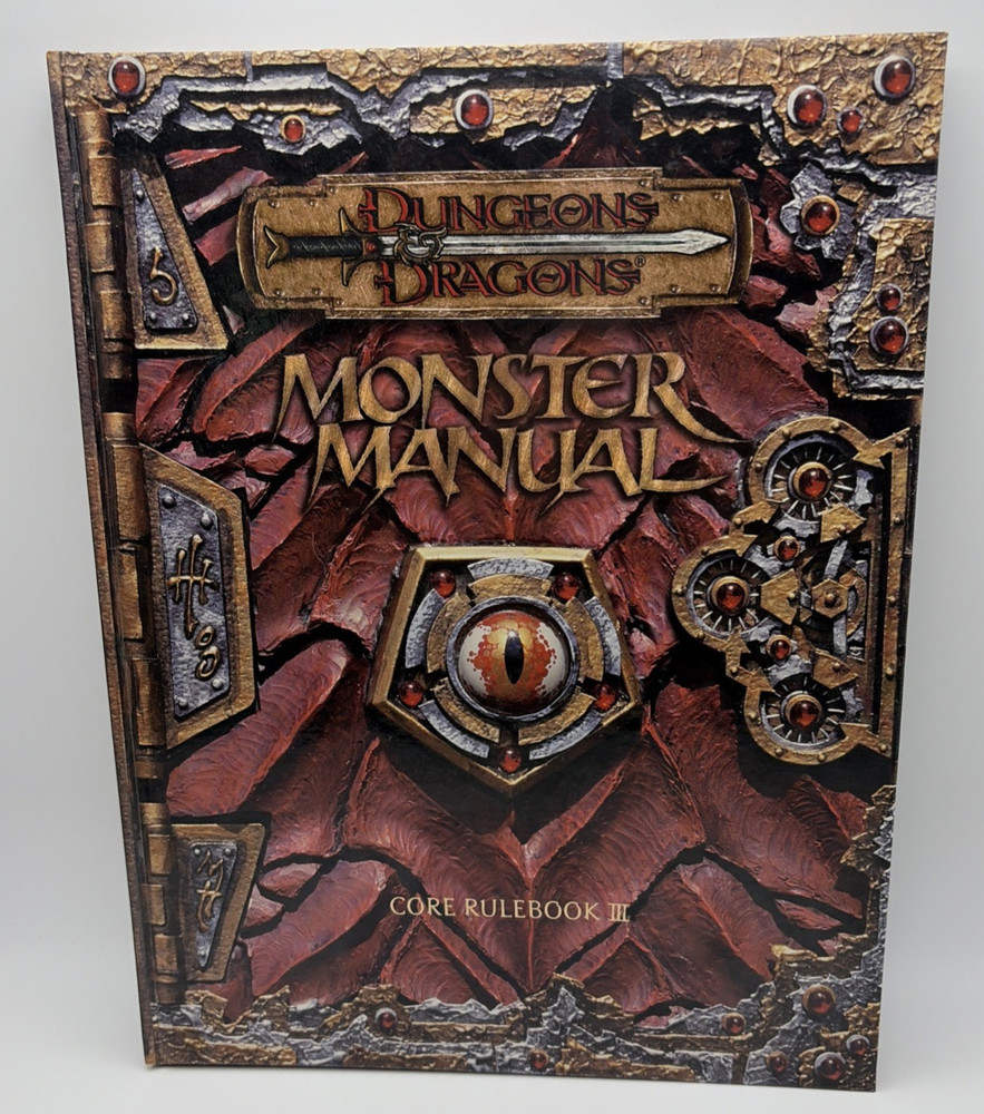 Dungeons & Dragons 3E Monster Manual, VG condition