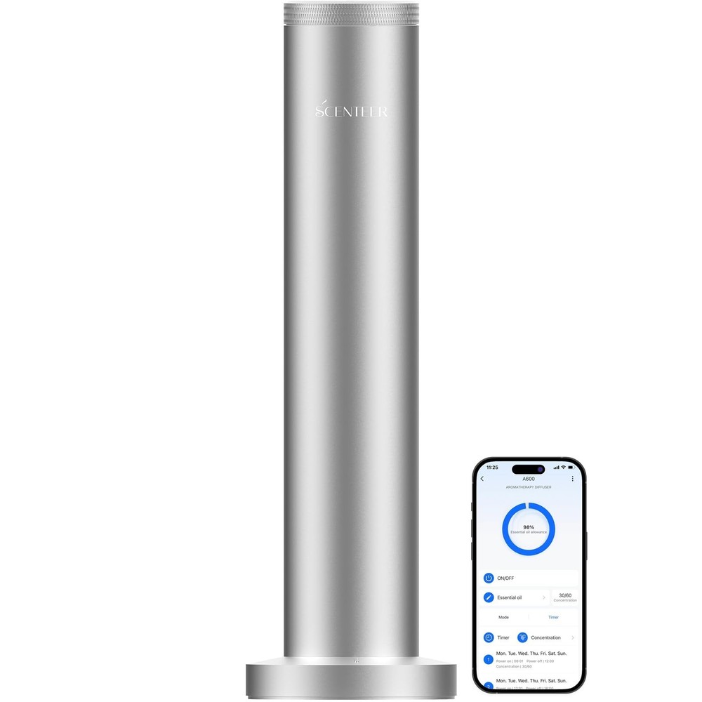 Wireless Hotel Scent Diffuser-Cordless Rechargeable Diffuser for Whole House-...