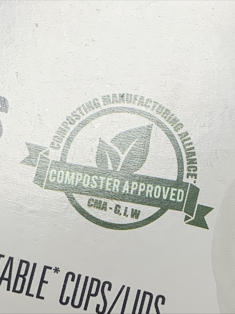 New Sealed Open Nature Cups with Lids Compostable