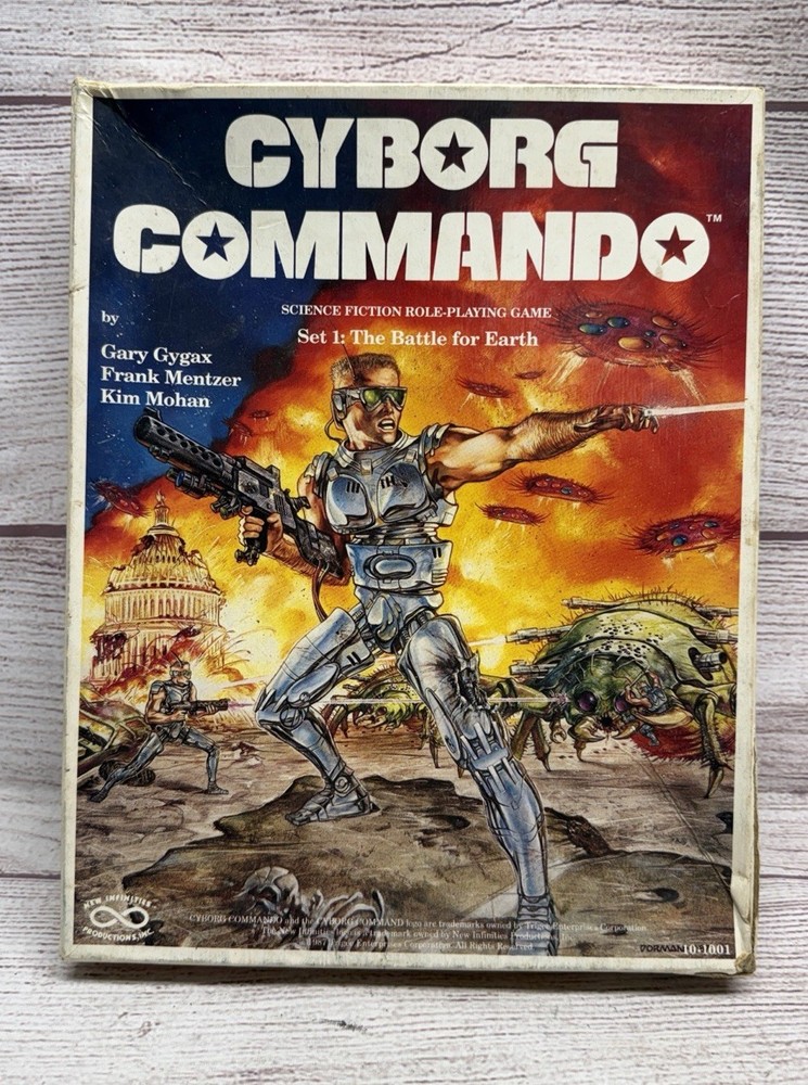 Cyborg Commando Sci-Fi RPG Game Set 1 The Battle For Earth Complete Role Playing