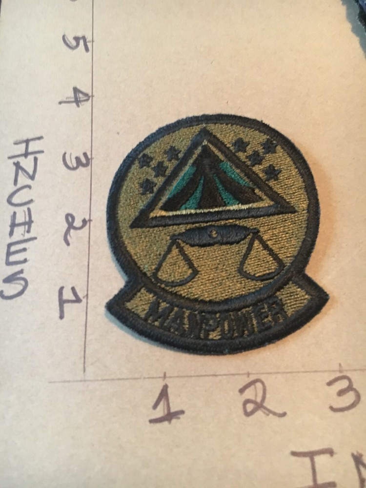 USAF Manpower Analysis Agency Squadron subdued patch 5/22/25