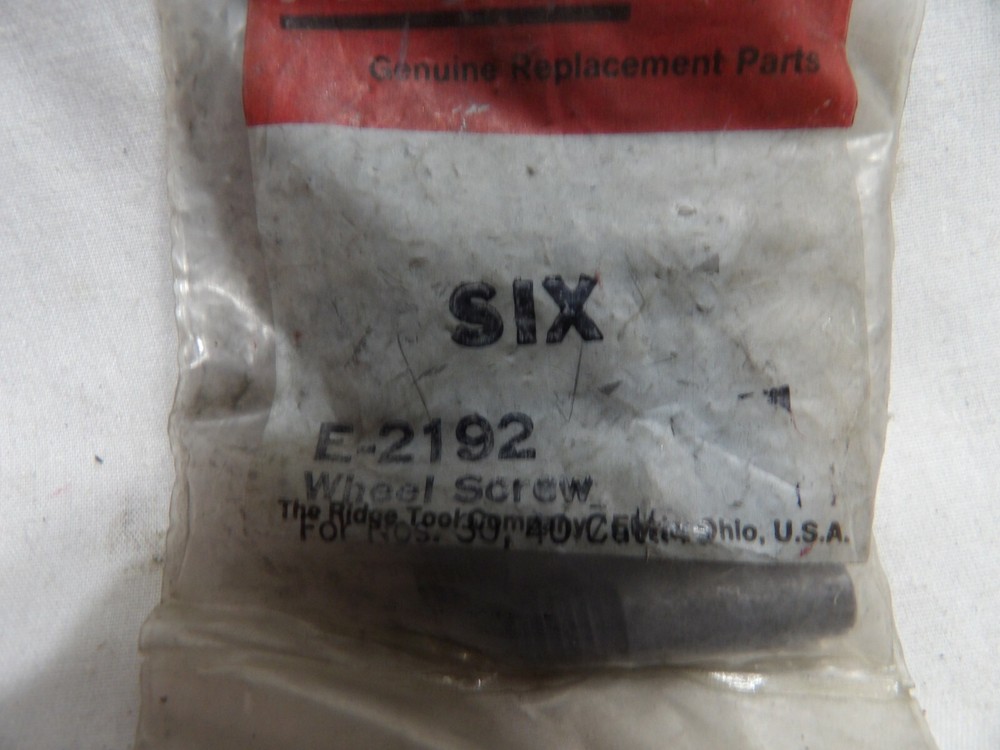 Ridgid Wheel Screw E-2192 (Pkg of 6)